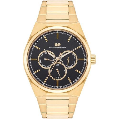 Herren Quarzuhr gelbgold Edelstahl gelbgold