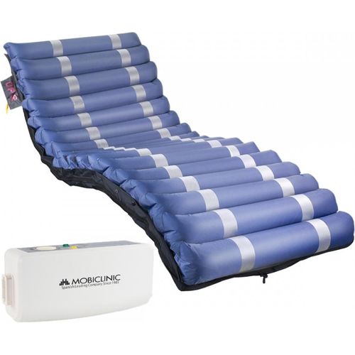 Mobiclinic Pro, Anti-Dekubitus-Matratze, Wechseldruckmatratze, 198x86x12,8cm Mobi 3, Geeignet für Gelenkbetten, Ersatzzelle, Bis 190 kg, Blau