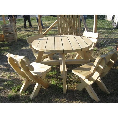 Gartenmöbel AR-4, Terassensets, Tisch mit 4 Sitzstühle, Optional für 4 Personen