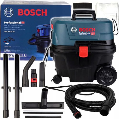 Bosch Industrie Staubsauger 12-25 De 1250W Mit Steckdose Für Elektrowerkzeuge