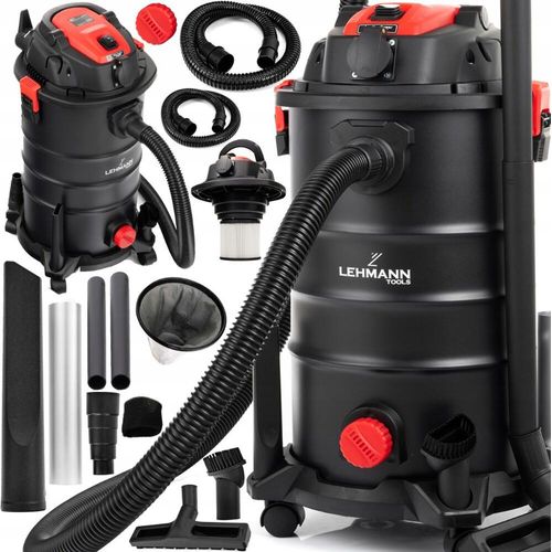 Staubsauger Ohne Beutel 30L Lehmann Dace 3600W Mit Steckdose
