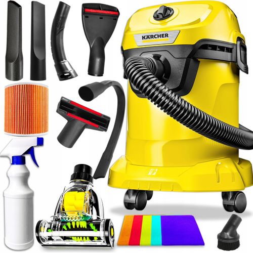 Karcher Wd3 Staubsauger Mit Turbo-Bürste, 1000W, Trocken- Und Nassreinigung