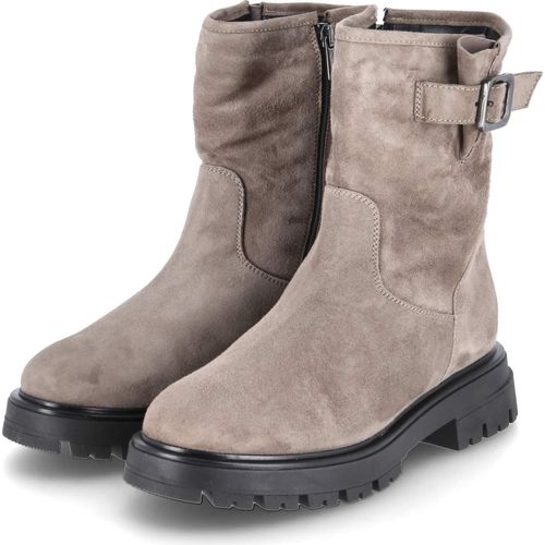 Kaerlek Damen Winterstiefeletten Grau Rauleder Größe: 38
