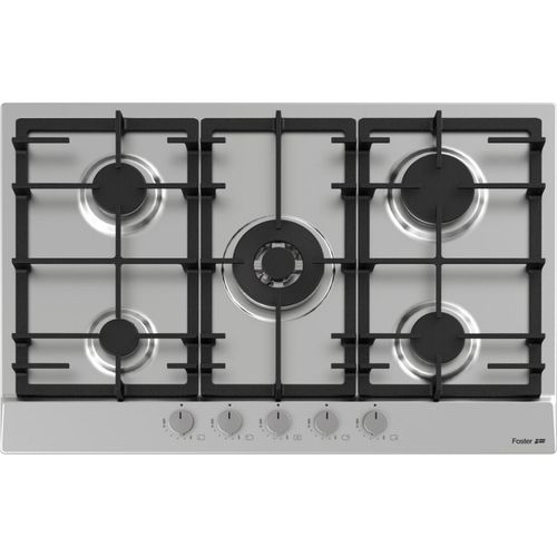 Foster 7015 032 Gebürsteter Stahl Eingebaut 75 cm Gas 5 Brenner