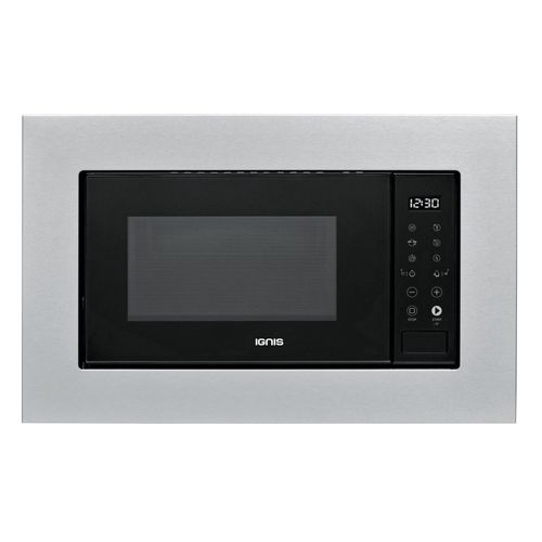Ignis Grill-Mikrowelle Einbaugerät Edelstahl LC-Textdisplay AMT 200 IX