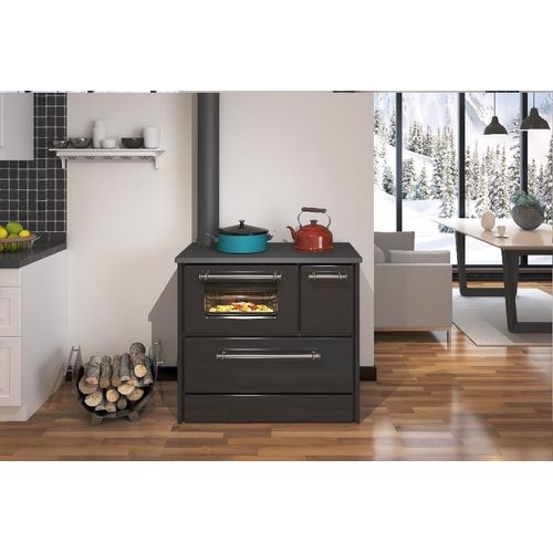 EEK A Küchenofen Holzherd 701 schwarz, linke Version - 9,18 kW