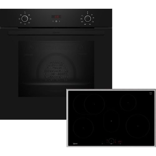 Neff Backofen-Set, Einbau, B1CCC0AK3 + T58SHF1L0, Backofen, Induktionskochfeld, BX38IB0