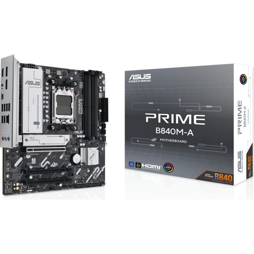 ASUS PRIME B840M-A-CSM - Motherboard - micro ATX - Socket AM5 - AMD B840 Chipsatz - USB-C 3.2 Gen 1, USB 3.2 Gen 1 - 2.5 Gigabit LAN - Onboard-Grafik (CPU erforderlich)