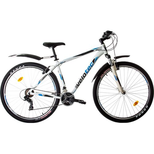 Mountainbikes, VELOTEC, PRO 27.5 Zoll Weiß/Blau