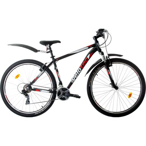 Mountainbikes, VELOTEC, PRO 27.5 Zoll Schwarz/Rot