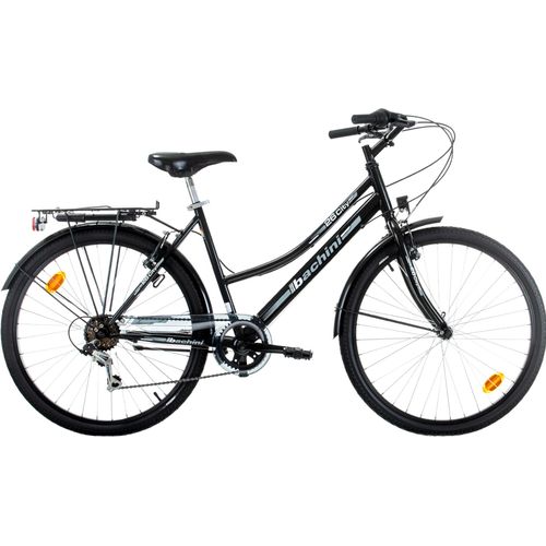 City-Bikes, BACHINI, CITY 26 Zoll, Schwarz/Grau