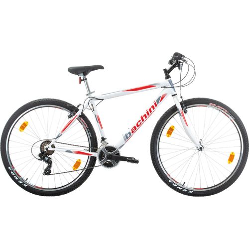 Mountainbikes, BACHINI, PRO 29 Zoll, Weiß/Rot