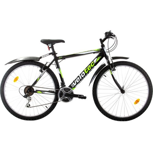Mountainbikes, VELOTEC, PRO 26 Zoll Schwarz/Grün