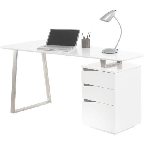Schreibtisch Tobin 2 weiß lackiert 150x76x67 cm Arbeitszimmer Büro