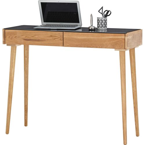 Schreibtisch Naida 1 Eiche massiv 100x80x35 cm Arbeitszimmer Büro