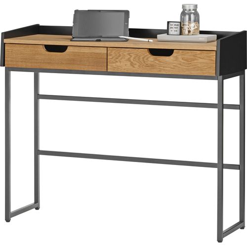 Schreibtisch Caio 1 Eiche furniert 100x84x35 cm Arbeitszimmer Büro