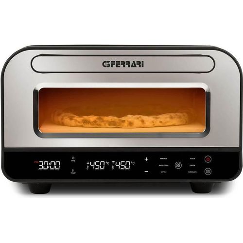 G3FERRARI G10204 DIGITALER PIZZAOFEN / MULTIFUNKTIONSOFEN PIZZA PRO bis 450°C - Pizza ist in 120 Sek. fertig, 6 Programme +Selbstreinigungsprogramm