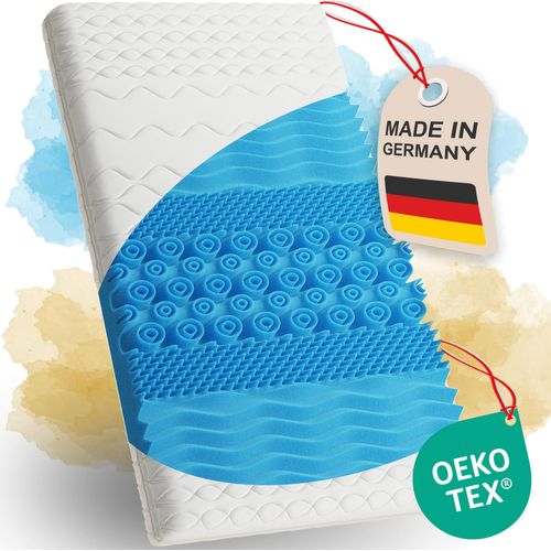 Matratzentopper ErgoFit-Topper mit optimierten 7-Zonen-Komfort 5 cm hoch-weiches Liegegefühl - 140 cm x 200 cm