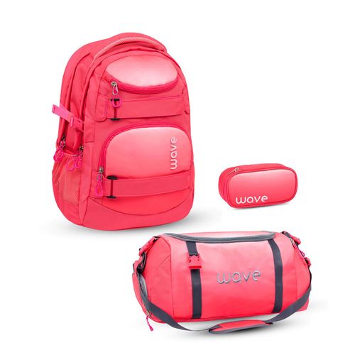 Wave Infinity Schulrucksack Set 3 tlg. 