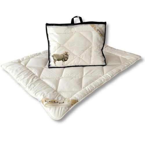 Merino Schafschurwolle Winterdecke Kuschelzeit in 100x135 cm Kinderdecke