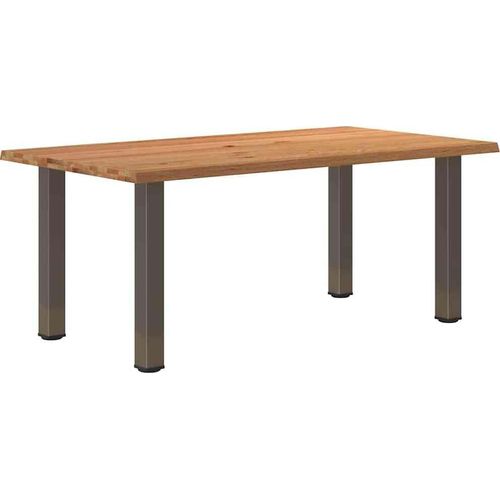 Esstisch Hellbraun 180x100x74 cm Massivholz Eiche Rechteckig
