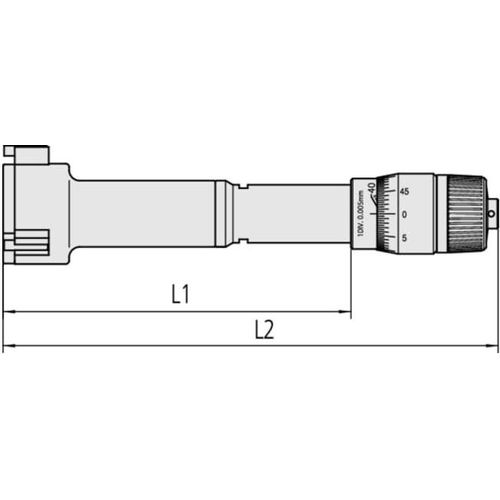 Mitutoyo 3-Linien Innenmessschraube Holtest 10-12mm, 0,001mm
