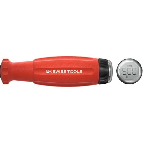 PB Swiss Tools Drehmoment-Schraubendreher mit Digitalanzeige, Wechselklingenaufnahme 500 cN·m