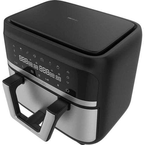 Heißluftfritteuse 9 L CecoFry Advance Double. 2850 W, Kompakte, Digitale ölfreie Diätfritteuse, zwei Körben mit Doppelter Temperatur und PerfectCook