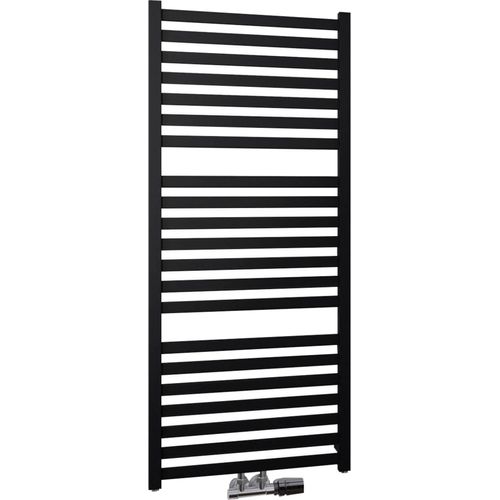 Ben Badheizkörper Leros Schwarz 50x120 cm - Handtuchheizkörper Badheizung