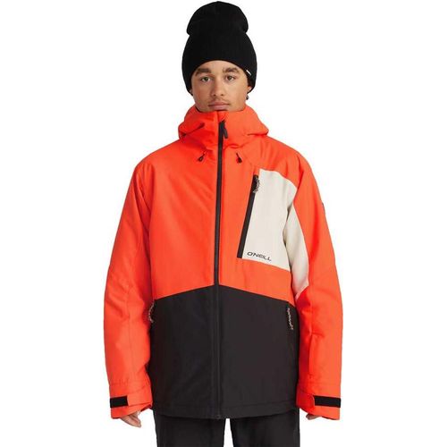 Oneill Hammer Block Snow Jacket Paprika Flame Colour Block Paprika Flame Colour Block M