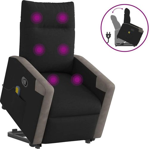 Massagesessel mit Aufstehhilfe Schwarz Stoff ,Fernseh- & Relaxsessel 2025