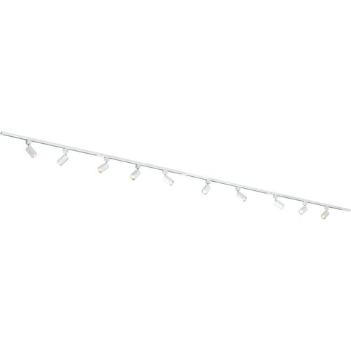Qub Focus III - LED Schienensystem - Weiß - 1-Phasen - 600cm - 10x GU10 Spots - I-Form