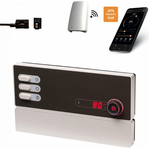 Sentiotec PRO B2 finnische Saunasteuerung inkl. MySentio WiFi und Türsensor bis 10,5 kW