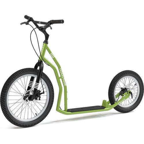 Scooter Yedoo Four Tretroller mit Luftreifen 20/16 und Scheibenbremsen Grün