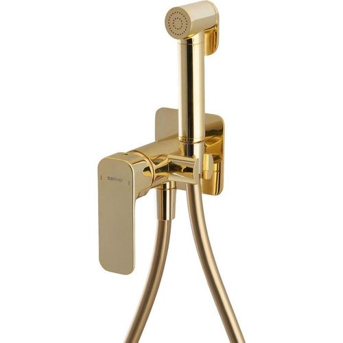 SPY Unterputz-Armatur mit WC-Handbrause, Gold