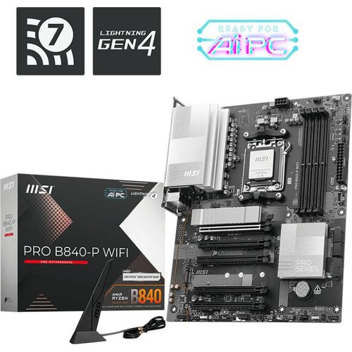MSI PRO B840-P WIFI Motherboard AMD B840 Sockel AM5 ATX