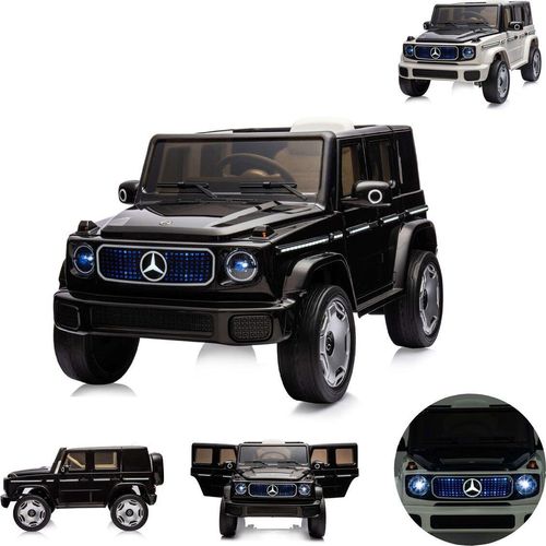 Chipolino Kinderelektroauto Mercedes SUV EQG, Gurt, Stoßdämpfer, Fernbedienung schwarz