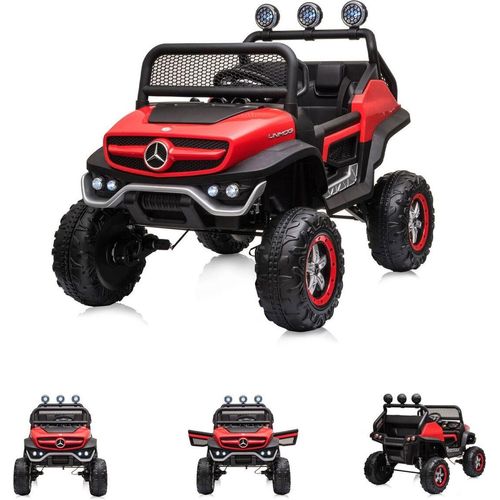 Chipolino Kinderelektroauto Mercedes SUV, Fernbedienung, EVA-Reifen, Stoßdämpfer rot