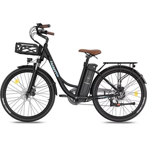 Ebike 26 Zoll e Bike Herren 36V 20.3Ah Akku Elektrofahrrad Damen 250W 25km/h City E-Bike Reichweite 80-200km e Fahrrad Pedelec 7S Belastung 120Kg