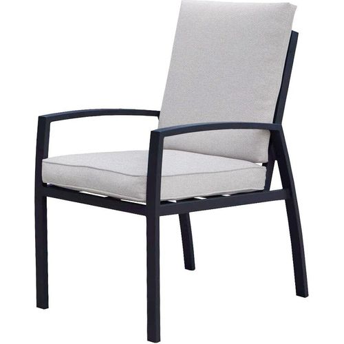 Vasano Dining Stuhl - carbon black - desert sand