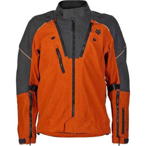 FOX Defend GORE-TEX ADV Motorrad Textiljacke, orange/grau, L