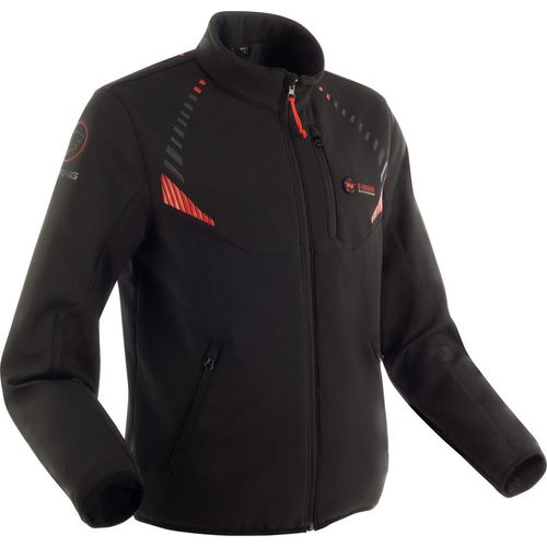 Bering Warmor beheizbare Textiljacke, schwarz/rot, 2XL