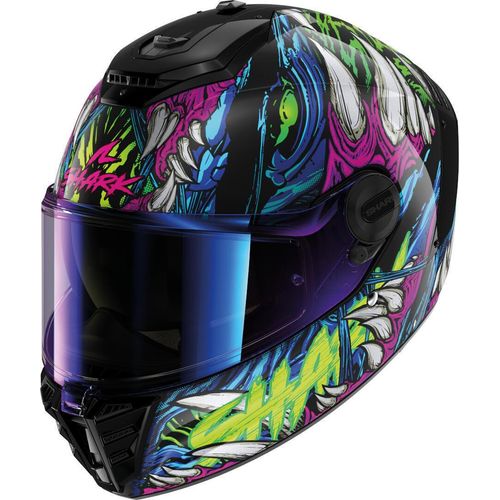 Shark Spartan RS Shaytan Helm, schwarz/grün/blau, XL (61/62)