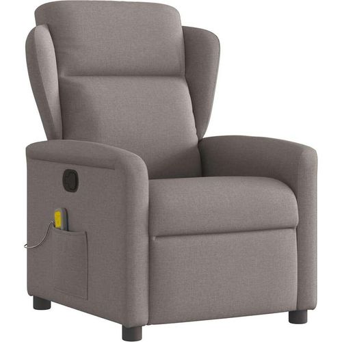 Möbel Massagesessel Taupe Stoff - Fernseh- & Relaxsessel 4015593