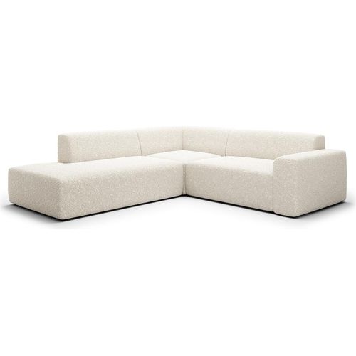 Ecksofa links 5-Sitzer Truhe Torino Beige
