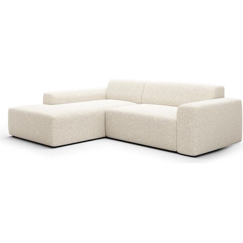 Ecksofa links 3-Sitzer Truhe Torino Beige