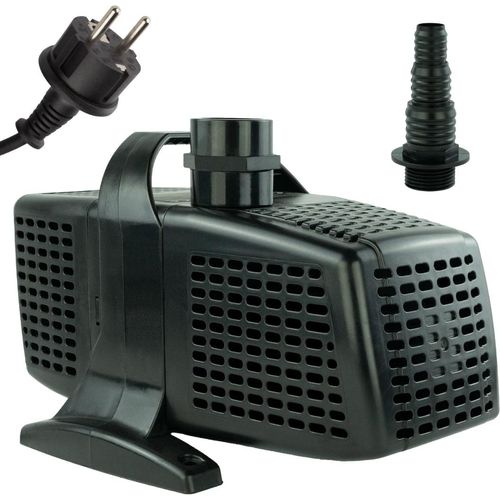 Teichpumpe 230 V – 20.000 L/H | 10m Kabel | 7,5m Förderhöhe | 420 Watt | Wasserpumpe | Bachlaufpumpe | Wasserspielpumpe | Brunnenpumpe | Tauchpumpe | Springbrunnen-Pumpe