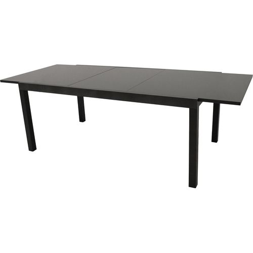 Ausziehtisch 240 x 100 cm Aluminium anthrazit