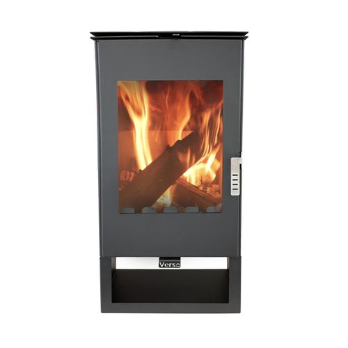 Kaminofen modern model Ina, Energieeffizienz A 80.20%, 7.5 kW, 470 x 400 x 943 mm