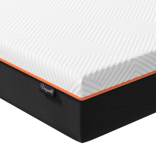 Vesgantti Schaummatratze, ergonomische Matratze Gel-Memoryschaum Matratze mit atmungsaktiver Bezug, H2 & H3 , 140 x 200cm weiß